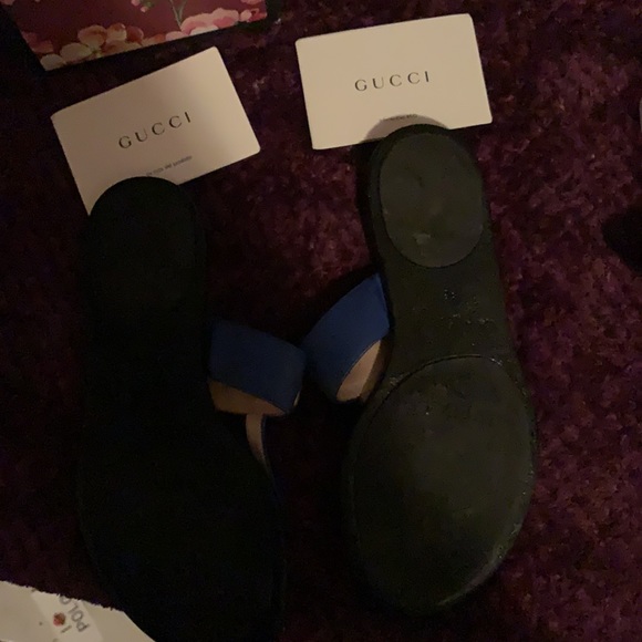 Limited Blue Gucci AUTHENTIC SANDAL - Picture 5 of 7